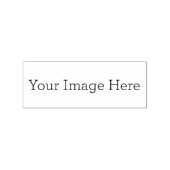 オリジナル作成 2.5cm x 6.4cm ウッドアートスタンプ ラバースタンプ (インプリント)