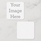 6.4cm x 6.4cmフラットノートカード (正面/裏面)