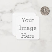 6.4cm x 6.4cmフラットノートカード (正面/裏面インサイチュ)