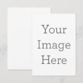 8.9cm x 12.7cmフラット案内カード (正面/裏面)