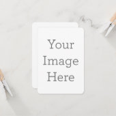 8.89cm x 12.7cmフラットグリーティングカード (正面/裏面インサイチュ)