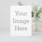 8.89cm x 12.7cmフラットグリーティングカード (スタンド正面)