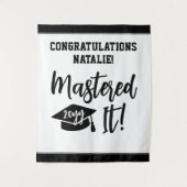 オリジナル修士号卒業マスターしました タペストリー (正面)