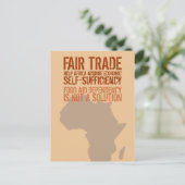 オリジナル公正取引メッセージ付きポストカード ポストカード (スタンド正面)