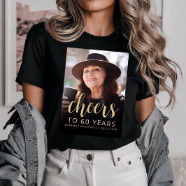 オリジナル写真でお祝い!60歳の誕生日パーティー トライブレンドTシャツ