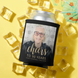 オリジナル写真でお祝い 90歳の誕生日パーティー 缶クーラー