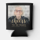 オリジナル写真でお祝い 90歳の誕生日パーティー 缶クーラー (正面)