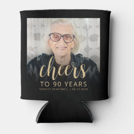 オリジナル写真でお祝い 90歳の誕生日パーティー 缶クーラー