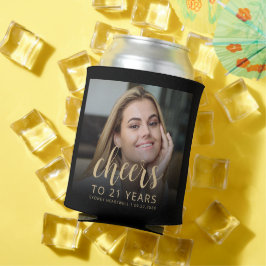 オリジナル写真で乾杯！21歳の誕生日パーティー 缶クーラー