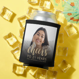 オリジナル写真で乾杯!21歳の誕生日パーティー 缶クーラー