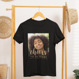 オリジナル写真で乾杯!30歳の誕生日パーティー Tシャツ