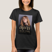 オリジナル写真で乾杯！40歳の誕生日パーティー Tシャツ (正面)