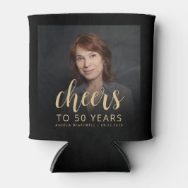 オリジナル写真で乾杯!50歳の誕生日パーティー 缶クーラー
