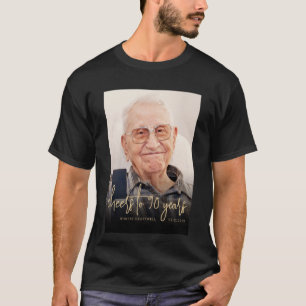 オリジナル写真で乾杯!90歳の誕生日パーティー Tシャツ