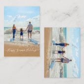 オリジナル写真とテキストのハッピーサマーカード ノートカード (正面/裏面)