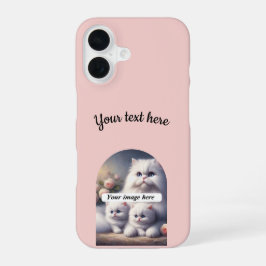 オリジナル写真とテキストをプリントしたスリムiPhoneケース iPhone 16ケース