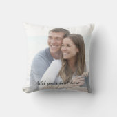 オリジナル写真とテキストを追加 クッション (正面)