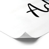 オリジナル写真とテキストを追加 ポスター (角)