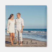 オリジナル写真とテキスト マグネット (正面)