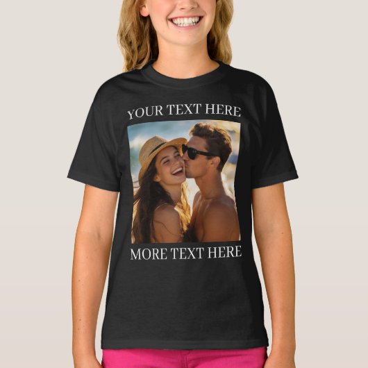 オリジナル写真とテキスト Tシャツ (正面)