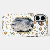 オリジナル写真と名前のペットメモリアル携帯ケース Case-Mate iPhoneケース (裏面 (横))
