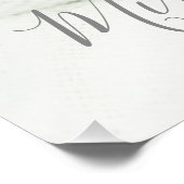 オリジナル写真と名前、テキストを入れたデザイン ポスター (コーナー)