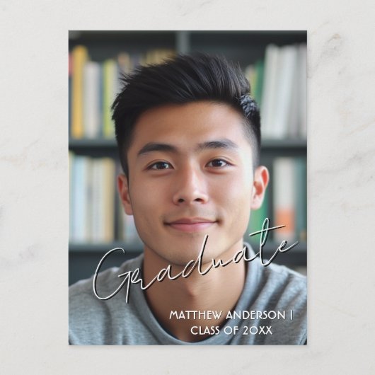 オリジナル写真と招待状のポストカード4枚セット　卒業おめでとう ポストカード (正面)