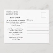 オリジナル写真と招待状のポストカード 卒業式4 ポストカード (裏面)