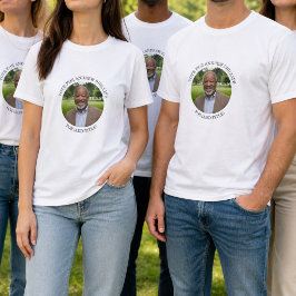 オリジナル写真と選挙運動のタイトルをデザインしよう Tシャツ