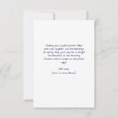 オリジナル写真のイースター ポストカード (裏面)