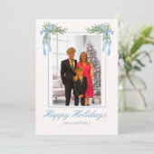 オリジナル写真のクリスマスカード シーズンカード (スタンド正面)