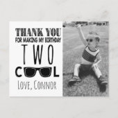 オリジナル写真のクールな感謝カード2枚 ポストカード (正面)