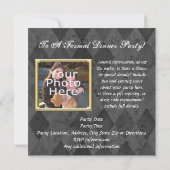 オリジナル写真のディナーまたはパーティー招待状 招待状 (裏面)