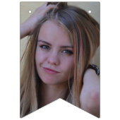 オリジナル写真のバンティング 誕生日パーティーバナー バンティングフラッグ (第2の旗)