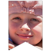 オリジナル写真のバンティング 誕生日パーティーバナー バンティングフラッグ (第1の旗)