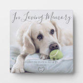 オリジナル写真のペットメモリアル フォトプラーク (正面)