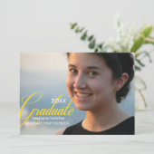 オリジナル写真の卒業祝い 招待状 (スタンド正面)