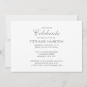 オリジナル写真の卒業祝い 招待状 (裏面)