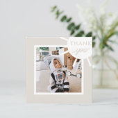 オリジナル写真の太陽の子供の誕生日 サンキューカード (スタンド正面)