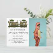 オリジナル写真の恐竜招待状 招待状 (スタンド正面)