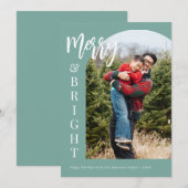 オリジナル写真の明るく楽しいクリスマスカード シーズンカード (正面/裏面)