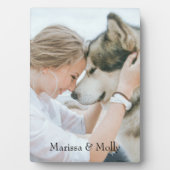 オリジナル写真の木製記念品 フォトプラーク (正面)