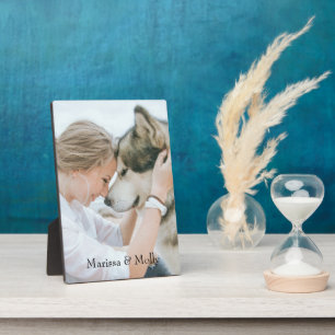 オリジナル写真の木製記念品 フォトプラーク