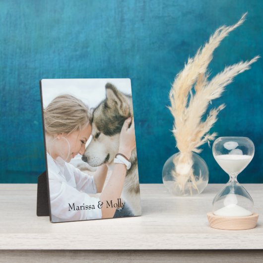 オリジナル写真の木製記念品 フォトプラーク (側面)