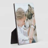 オリジナル写真の木製記念品 フォトプラーク (側面)