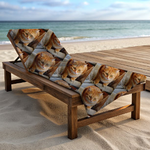 オリジナル写真の猫 犬 ペット ビーチタオル