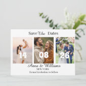 オリジナル写真の結婚式予定日お知らせカード セーブザデート (スタンド正面)