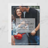 オリジナル写真の結婚式招待状 招待状 (正面)