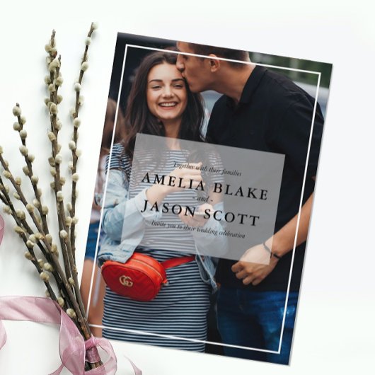 オリジナル写真の結婚式招待状 招待状
