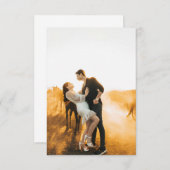 オリジナル写真の記念日カード サンキューカード (正面/裏面)